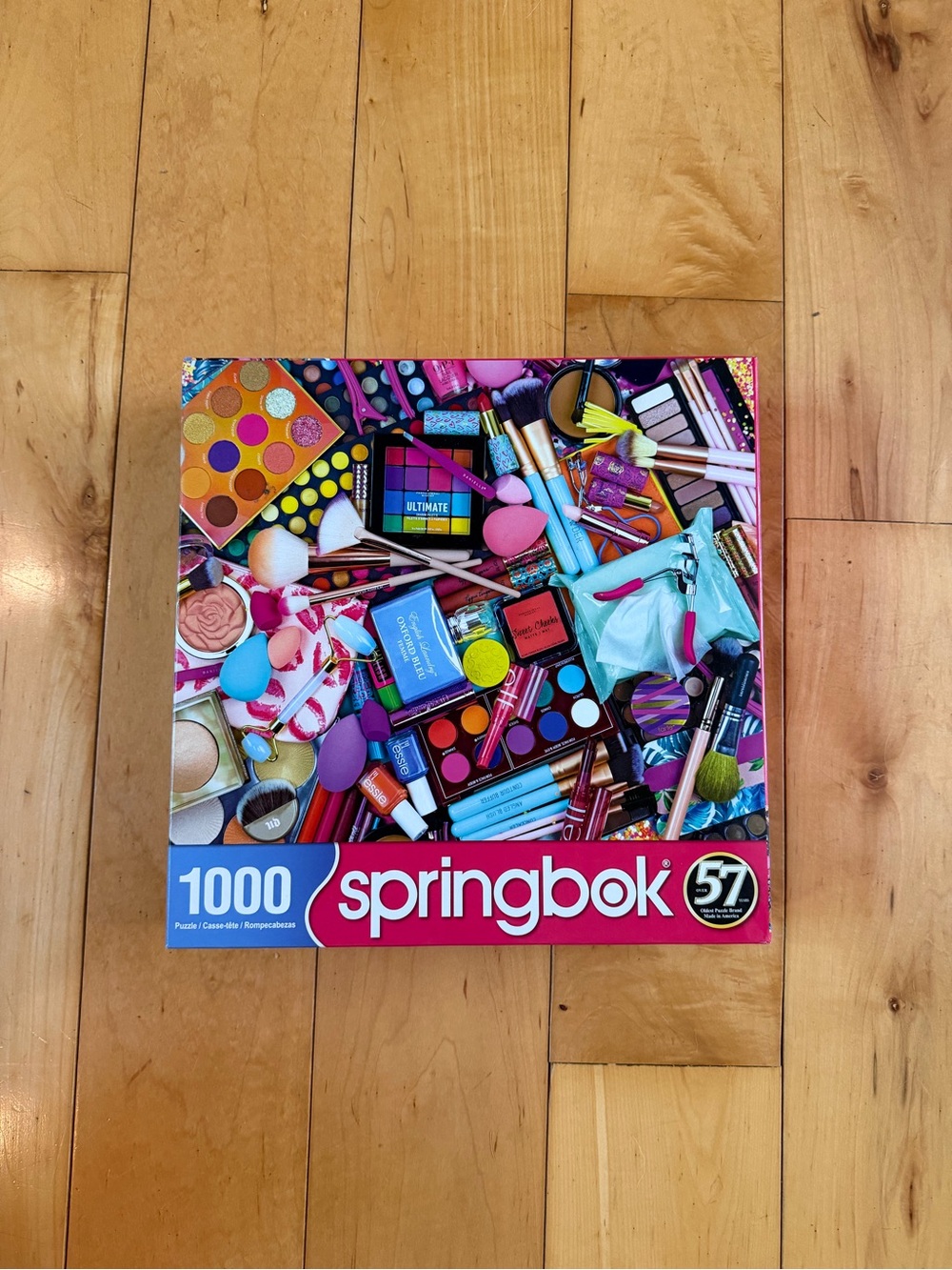 Springbok 1000-Piece Beauty Makeup Puzzle — Pink Accents